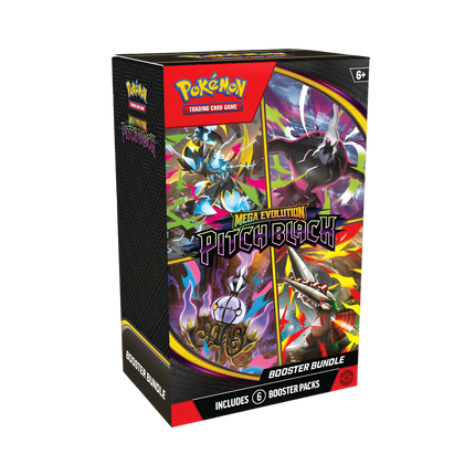 Pokemon TCG - Mega Evolution: Pitch Black Booster Bundle (6 Packs)
