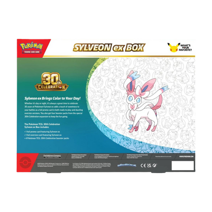 Pokemon TCG - 30th Celebration Sylveon ex Box