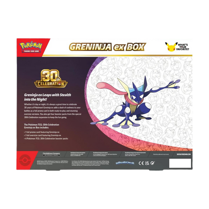 Pokemon TCG - 30th Celebration Greninja ex Box