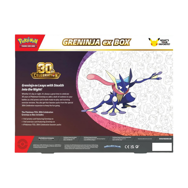 Pokemon TCG - 30th Celebration Greninja ex Box